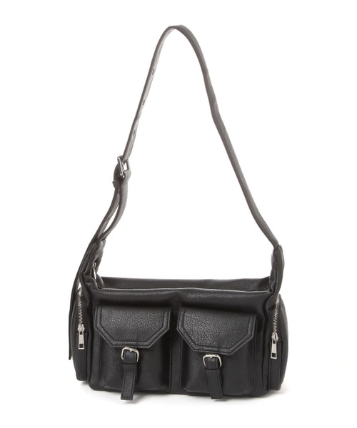 LAKOLE（ラコレ）の「ダブルベルトポケットワンショルダーバッグ / 631256（ショルダーバッグ・レディース・ライトブルー/ブラック/オフホワイト/ライトパープル・FREE）」の5枚目の写真