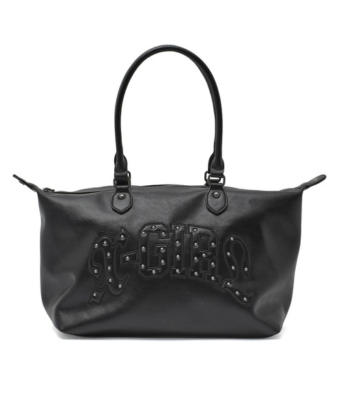 X-girl（エックスガール）の「STUDDED LOGO 2WAY BAG（ショルダーバッグ・レディース・ブラウン/ブラック・ONE SIZE）」の12枚目の写真