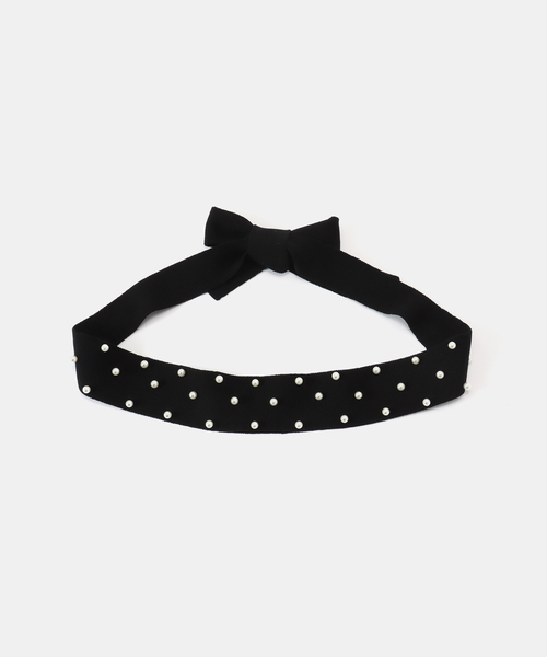 IENA(イエナ)の「パールベルト(ベルト・レディース・ブラック・FREE)」の4枚目の写真