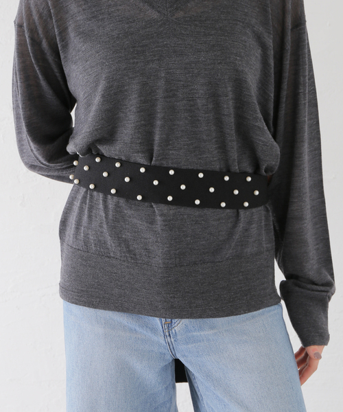 IENA(イエナ)の「パールベルト(ベルト・レディース・ブラック・FREE)」の8枚目の写真