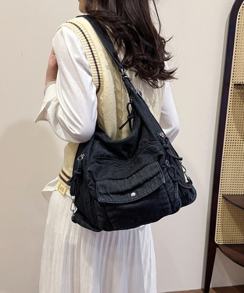 セール】【26年春夏新作】【3WAY】多ポケット デニム ショルダー