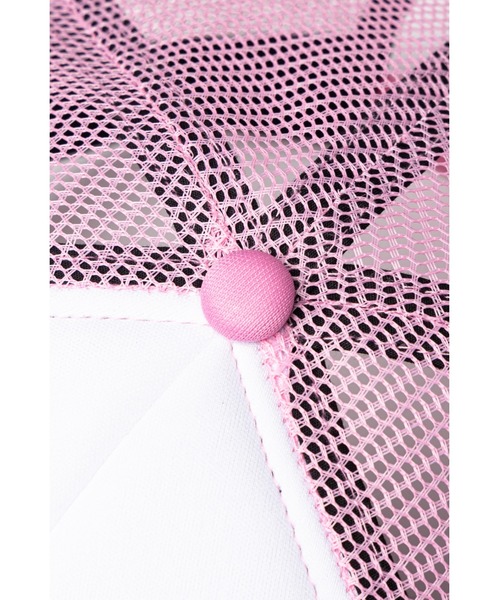 SUPPLIER（サプライヤー）の「メッシュキャップ｜Cross Leather Patch Mesh Cap｜SUPPLIER（キャップ・メンズ・ピンク・FREE）」の7枚目の写真