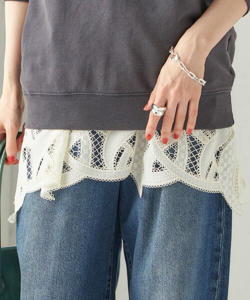 SHIPS(シップス)の「〈手洗い可能〉刺繍 スカラップ レース キャミソール(キャミソール・レディース・ナチュラル・ONE SIZE)」の15枚目の写真