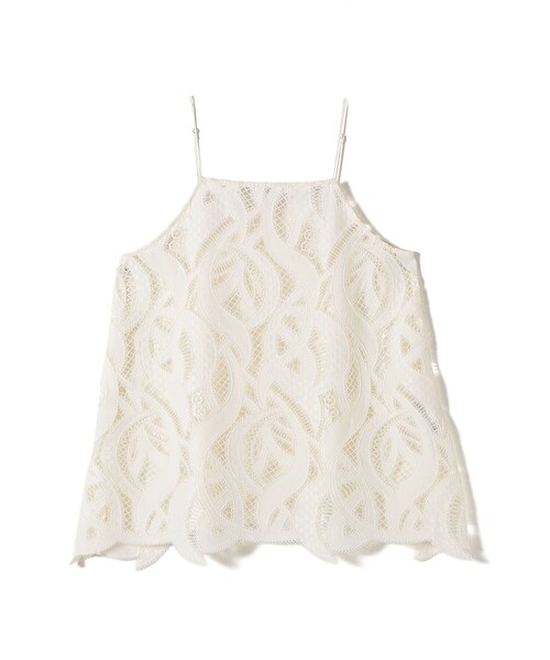 SHIPS(シップス)の「〈手洗い可能〉刺繍 スカラップ レース キャミソール(キャミソール・レディース・ナチュラル・ONE SIZE)」の16枚目の写真