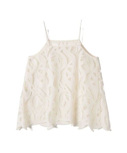 SHIPS(シップス)の「〈手洗い可能〉刺繍 スカラップ レース キャミソール(キャミソール・レディース・ナチュラル・ONE SIZE)」の17枚目の写真