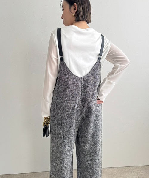 LHELBIE(レルビエ)の「ベルテッドサロペット(サロペット/オーバーオール・レディース・インディゴブルー/ブラック/オフホワイト・M)」の8枚目の写真