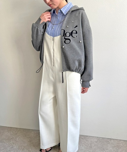 LHELBIE(レルビエ)の「ベルテッドサロペット(サロペット/オーバーオール・レディース・インディゴブルー/ブラック/オフホワイト・M)」の17枚目の写真