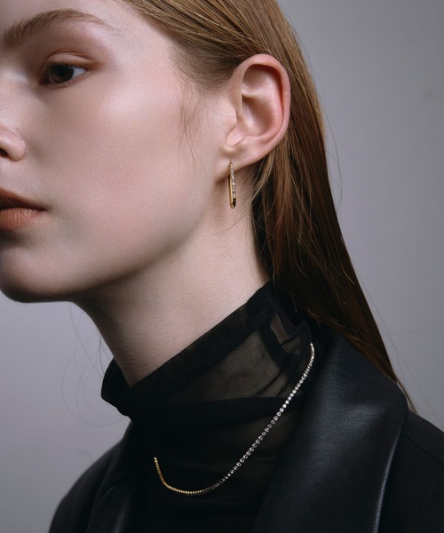 CENE（セネ）の「【CENE】セネ/ビジューネックレス（ネックレス・レディース・ゴールド/シルバー・FREE）」の3枚目の写真