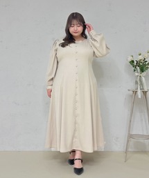 Louiosy（ルオシー）の「【大きいサイズ】ボタンデザインワンピース（ワンピース）」