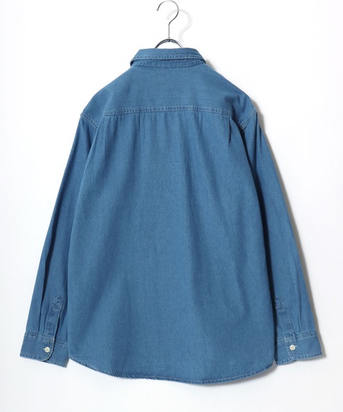 MARUKAWA（マルカワ）の「2026SS DENIM WORK SHIRTS/デニム ワークシャツ レディース メンズ（シャツ/ブラウス・メンズ・サックスブルー/ネイビー・LL/L/M）」の4枚目の写真