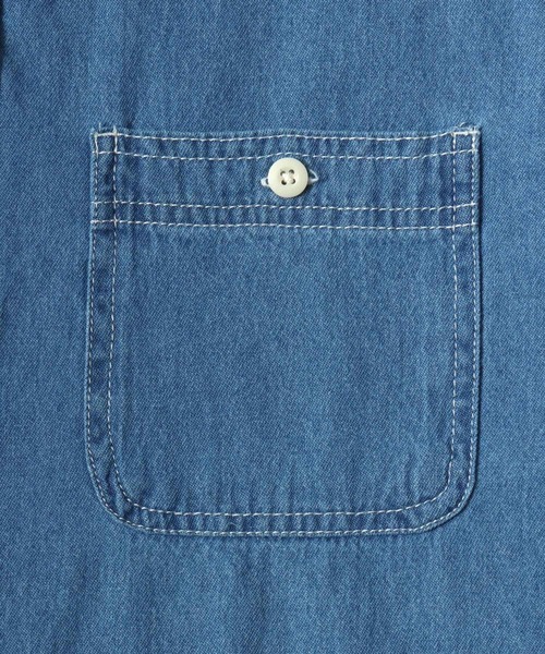 MARUKAWA（マルカワ）の「2026SS DENIM WORK SHIRTS/デニム ワークシャツ レディース メンズ（シャツ/ブラウス・メンズ・サックスブルー/ネイビー・LL/L/M）」の16枚目の写真