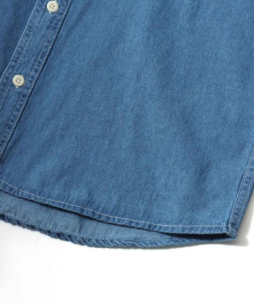 MARUKAWA（マルカワ）の「2026SS DENIM WORK SHIRTS/デニム ワークシャツ レディース メンズ（シャツ/ブラウス・メンズ・サックスブルー/ネイビー・LL/L/M）」の14枚目の写真