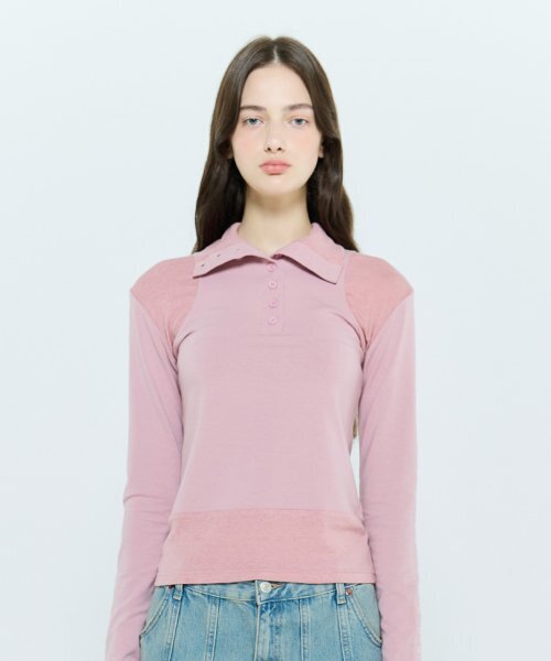 LARTIGENT(ラーティゼン)の「L6 BUTTON T-SHIRT(PINK)(その他トップス・レディース・その他・FREE)」の5枚目の写真