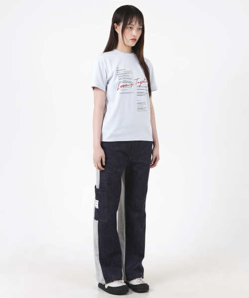 KATHARSIS(カタルシス)の「ラブイズトゥゲザー レタリングTシャツ スカイブルー ONE SIZE(Tシャツ/カットソー・レディース・その他・ONE SIZE)」の3枚目の写真
