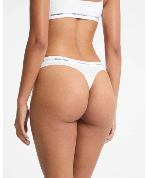 GUESS JEANS（ゲスジーンズ）の「【GUESS JEANS/ゲスジーンズ】GUESS JEANS Thong/下着/レディース/ショーツ【WEB限定】（ショーツ・レディース・グレー/ブラック/ホワイト・X-SMALL/M/S）」の6枚目の写真