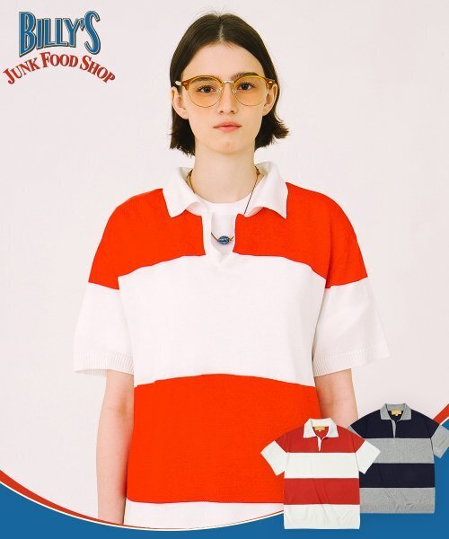 MAINBOOTH(メインブース)の「Billys Block Sweater(CARROT)(ニット/セーター・メンズ・その他・2/3)」の2枚目の写真