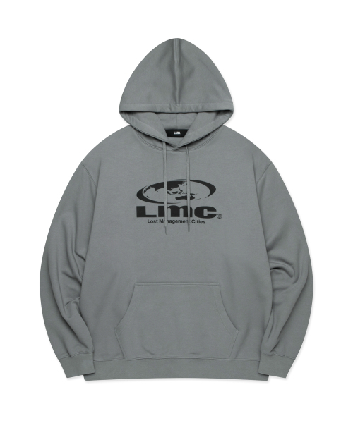 LMCの「OVAL GLOBE HOODIE gray(パーカー・レディース・その他・S/M/L/XL)」の1枚目の写真