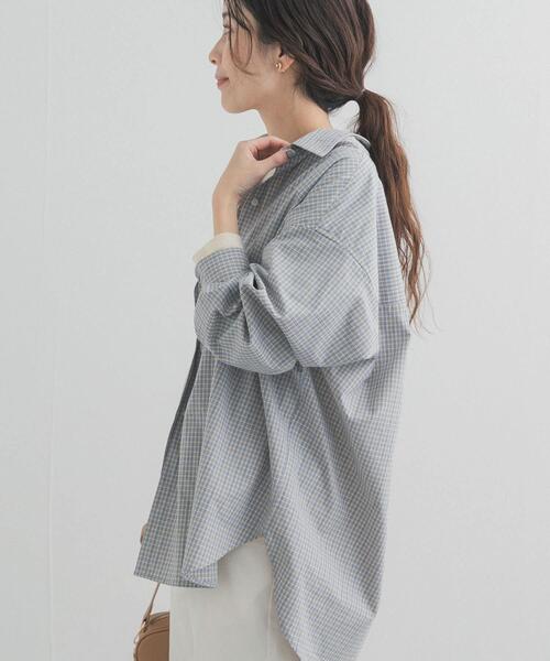 URBAN RESEARCH DOORS（アーバンリサーチドアーズ）の「刺繍チェックシャツ（シャツ/ブラウス・レディース・ブルー系その他/ブラック系その他・FREE）」の17枚目の写真