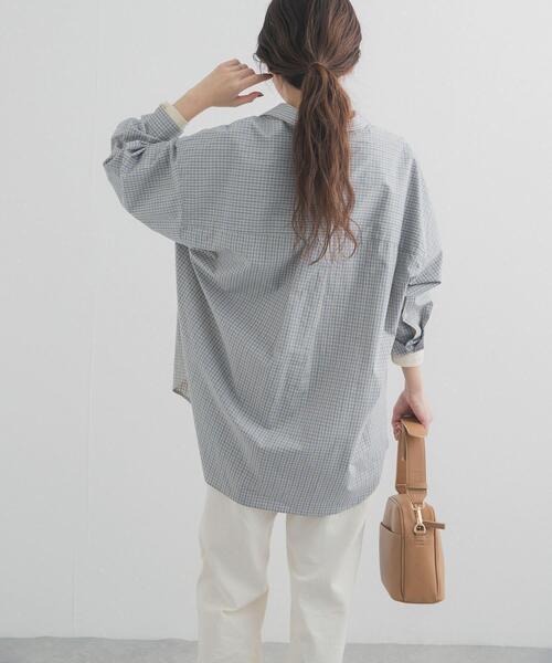 URBAN RESEARCH DOORS（アーバンリサーチドアーズ）の「刺繍チェックシャツ（シャツ/ブラウス・レディース・ブルー系その他/ブラック系その他・FREE）」の18枚目の写真