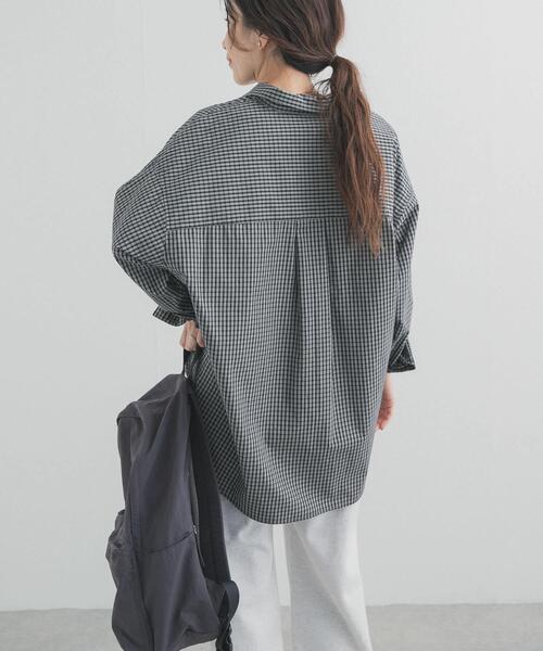 URBAN RESEARCH DOORS（アーバンリサーチドアーズ）の「刺繍チェックシャツ（シャツ/ブラウス・レディース・ブルー系その他/ブラック系その他・FREE）」の20枚目の写真