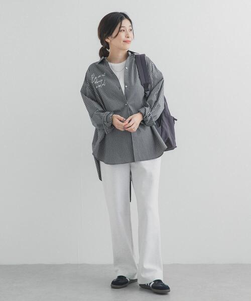 URBAN RESEARCH DOORS（アーバンリサーチドアーズ）の「刺繍チェックシャツ（シャツ/ブラウス・レディース・ブルー系その他/ブラック系その他・FREE）」の22枚目の写真
