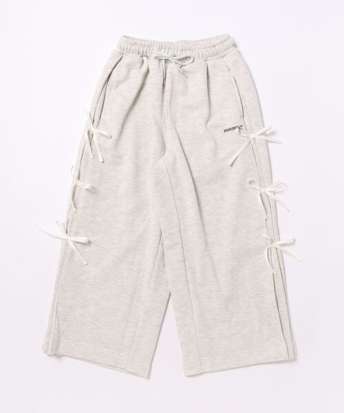 PINKHUNT(ピンクハント)の「PINKHUNT サイドリボンスウェットロングパンツ 1301K (トップス別売り)(その他パンツ・キッズ・ブラック/アッシュグレー・120cm/130cm/140cm/150cm/160cm)」の8枚目の写真