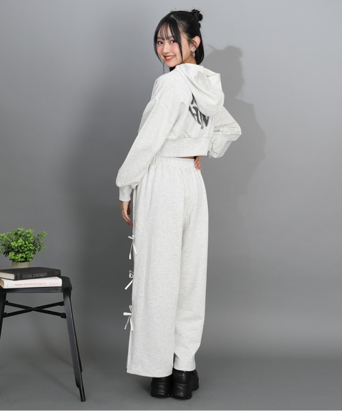 PINKHUNT(ピンクハント)の「PINKHUNT サイドリボンスウェットロングパンツ 1301K (トップス別売り)(その他パンツ・キッズ・ブラック/アッシュグレー・120cm/130cm/140cm/150cm/160cm)」の13枚目の写真