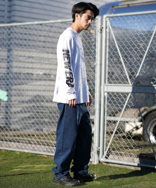 NEW ERA(ニューエラ)の「NEW ERA/ニューエラ ロンT メンズ パフォーマンス Tシャツ Flash Logo(Tシャツ/カットソー・メンズ・ブラック/ホワイト・XL/L/M/XXL)」の8枚目の写真