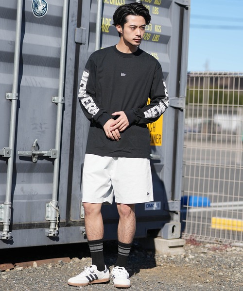NEW ERA(ニューエラ)の「NEW ERA/ニューエラ ロンT メンズ パフォーマンス Tシャツ Flash Logo(Tシャツ/カットソー・メンズ・ブラック/ホワイト・XL/L/M/XXL)」の11枚目の写真