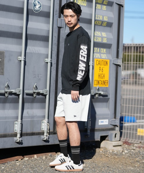 NEW ERA(ニューエラ)の「NEW ERA/ニューエラ ロンT メンズ パフォーマンス Tシャツ Flash Logo(Tシャツ/カットソー・メンズ・ブラック/ホワイト・XL/L/M/XXL)」の13枚目の写真