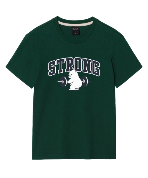 OKSTAR(オクスター)の「ストロングクマの半袖(Tシャツ/カットソー・レディース・ブラック/カーキ/グレー/ダークグリーン/クリーム/ネイビー/ホワイト/ライトグレー/ダークブルー/ダークグレー/ライトベージュ・SMALL/MEDIUM/LARGE/X-LARGE/2XL/3XL/4XL)」の8枚目の写真