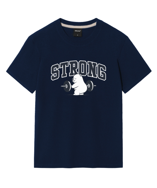 OKSTAR(オクスター)の「ストロングクマの半袖(Tシャツ/カットソー・レディース・ブラック/カーキ/グレー/ダークグリーン/クリーム/ネイビー/ホワイト/ライトグレー/ダークブルー/ダークグレー/ライトベージュ・SMALL/MEDIUM/LARGE/X-LARGE/2XL/3XL/4XL)」の15枚目の写真