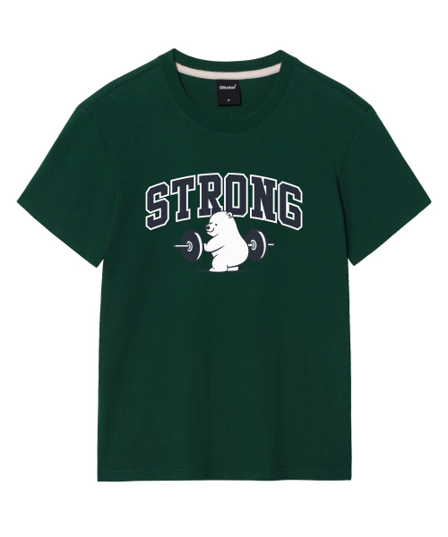 OKSTAR(オクスター)の「ストロングクマの半袖(Tシャツ/カットソー・レディース・ブラック/カーキ/グレー/ダークグリーン/クリーム/ネイビー/ホワイト/ライトグレー/ダークブルー/ダークグレー/ライトベージュ・SMALL/MEDIUM/LARGE/X-LARGE/2XL/3XL/4XL)」の16枚目の写真