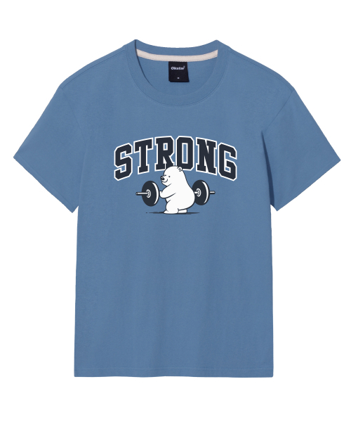 OKSTAR(オクスター)の「ストロングクマの半袖(Tシャツ/カットソー・レディース・ブラック/カーキ/グレー/ダークグリーン/クリーム/ネイビー/ホワイト/ライトグレー/ダークブルー/ダークグレー/ライトベージュ・SMALL/MEDIUM/LARGE/X-LARGE/2XL/3XL/4XL)」の20枚目の写真