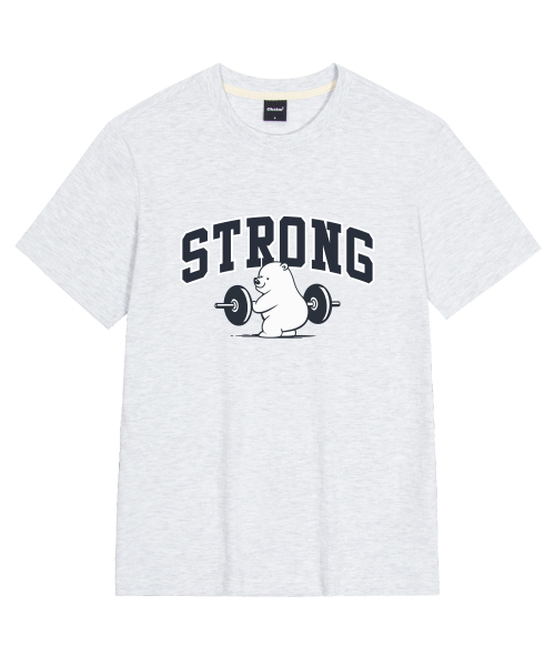 OKSTAR(オクスター)の「ストロングクマの半袖(Tシャツ/カットソー・レディース・ブラック/カーキ/グレー/ダークグリーン/クリーム/ネイビー/ホワイト/ライトグレー/ダークブルー/ダークグレー/ライトベージュ・SMALL/MEDIUM/LARGE/X-LARGE/2XL/3XL/4XL)」の22枚目の写真