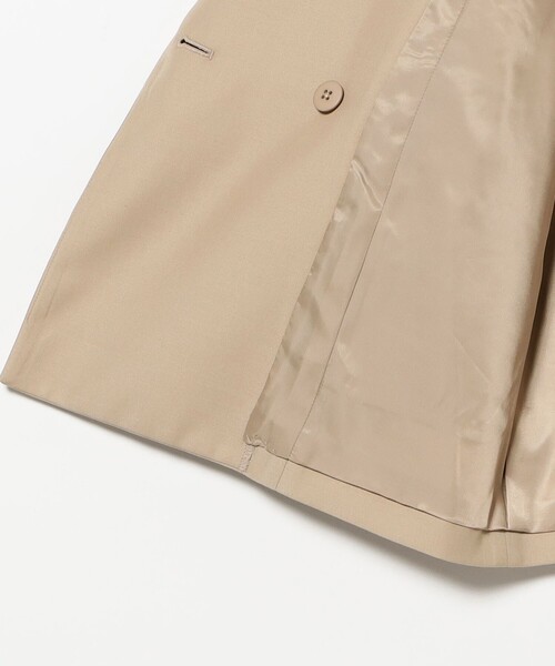 Ray BEAMS（レイビームス）の「4ボタン ダブル ブレザー（テーラードジャケット・レディース・ベージュ/ネイビー・0/1）」の4枚目の写真