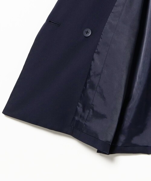 Ray BEAMS（レイビームス）の「4ボタン ダブル ブレザー（テーラードジャケット・レディース・ベージュ/ネイビー・0/1）」の8枚目の写真