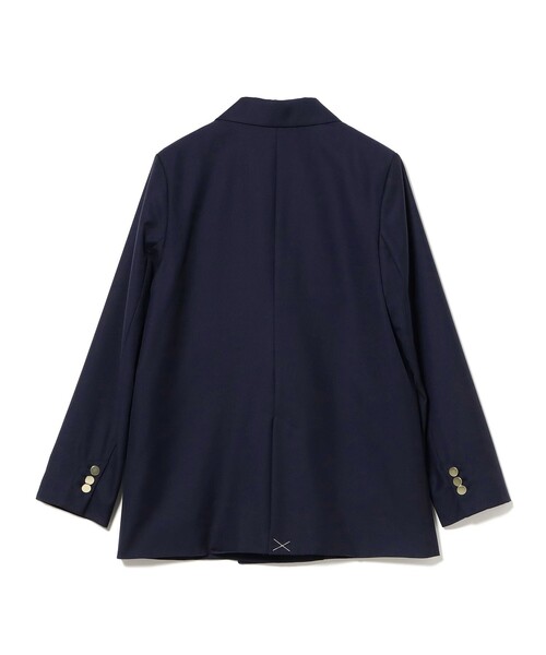 Ray BEAMS（レイビームス）の「4ボタン ダブル ブレザー（テーラードジャケット・レディース・ベージュ/ネイビー・0/1）」の9枚目の写真