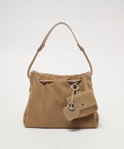 BEAUTY&YOUTH UNITED ARROWS（ビューティーアンドユースユナイテッドアローズ）の「スエードライク チャーム ドロスト バッグ（ショルダーバッグ・レディース・ダークブラウン/ベージュ・FREE）」の7枚目の写真