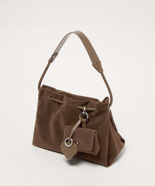 BEAUTY&YOUTH UNITED ARROWS（ビューティーアンドユースユナイテッドアローズ）の「スエードライク チャーム ドロスト バッグ（ショルダーバッグ・レディース・ダークブラウン/ベージュ・FREE）」の22枚目の写真