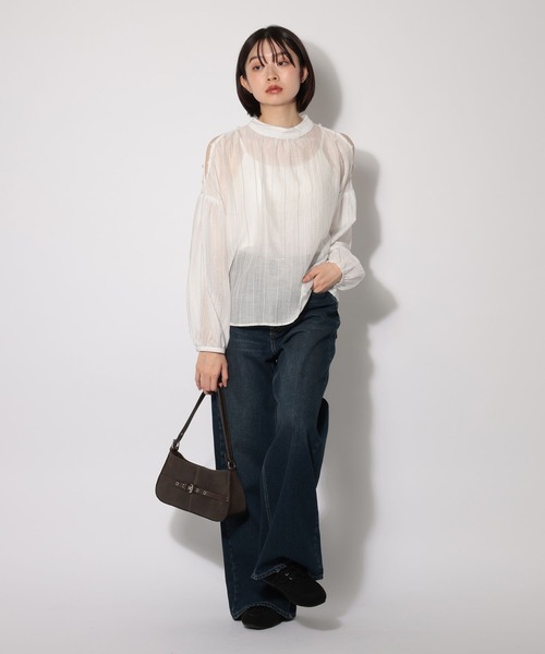 PAGEBOY（ページボーイ）の「2WAYショルダーブラウス（シャツ/ブラウス・レディース・ホワイト系その他/ブルー系その他/ブラック/オフホワイト・FREE）」の19枚目の写真