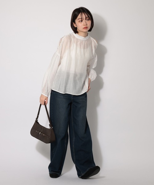 PAGEBOY（ページボーイ）の「2WAYショルダーブラウス（シャツ/ブラウス・レディース・ホワイト系その他/ブルー系その他/ブラック/オフホワイト・FREE）」の22枚目の写真