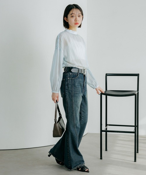 PAGEBOY（ページボーイ）の「2WAYショルダーブラウス（シャツ/ブラウス・レディース・ホワイト系その他/ブルー系その他/ブラック/オフホワイト・FREE）」の13枚目の写真