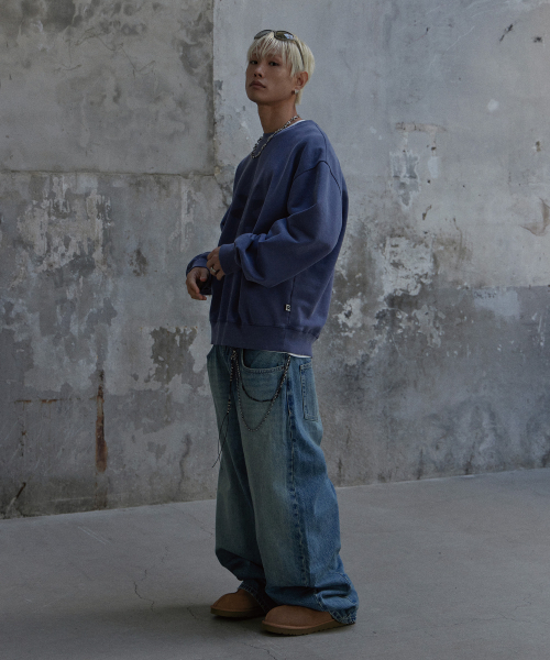 TONY LAWRENCE(トニーローレンス)の「ピグメントプリント スウェット ブルー(スウェット・レディース・その他・LARGE/MEDIUM/SMALL)」の5枚目の写真