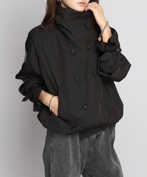 by LEGNA（バイレグナ）の「撥水スタンドカラーダブルブレストショートジャケット（トレンチコート）」
