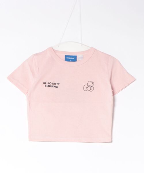 sanrio(サンリオ)の「HELLO KITTY EMBROIDERY TEE/ハローキティ サガラ刺繍 バックプリントTシャツ/ピチT・ビッグシルエット(Tシャツ/カットソー・レディース・ブラック/ライトブルー/ホワイト/ピンク・S/M/L)」の11枚目の写真