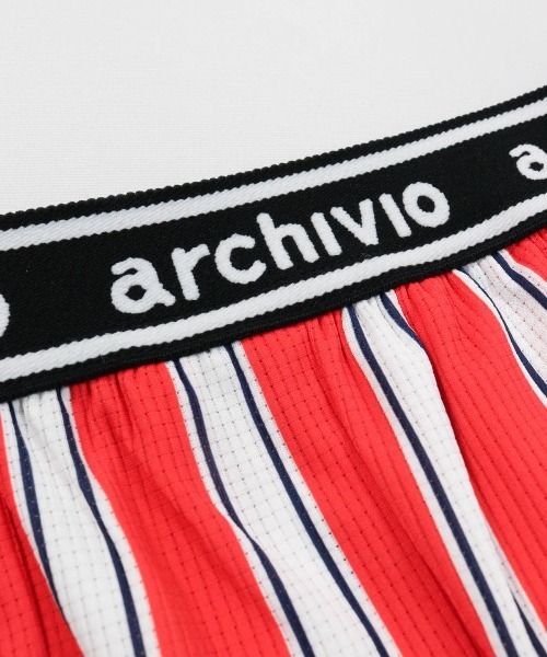 archivio(アルチビオ)の「<LADIES>ストライプ柄速乾プリーツスカート(スカート・レディース・ベージュ/レッド/ブルー・S/L/M)」の6枚目の写真