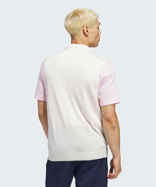 adidas（アディダス）の「オリジナルス カシミヤ ベスト【adidas Golf/アディダスゴルフ】（ベスト・メンズ・ブルー/ホワイト・X-LARGE/LARGE/3XL/XX-LARGE/MEDIUM/SMALL）」の3枚目の写真