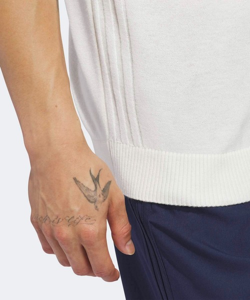 adidas（アディダス）の「オリジナルス カシミヤ ベスト【adidas Golf/アディダスゴルフ】（ベスト・メンズ・ブルー/ホワイト・X-LARGE/LARGE/3XL/XX-LARGE/MEDIUM/SMALL）」の5枚目の写真