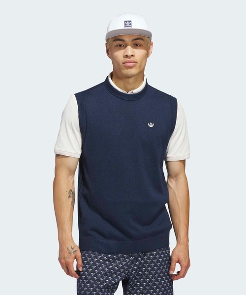 adidas（アディダス）の「オリジナルス カシミヤ ベスト【adidas Golf/アディダスゴルフ】（ベスト・メンズ・ブルー/ホワイト・X-LARGE/LARGE/3XL/XX-LARGE/MEDIUM/SMALL）」の16枚目の写真